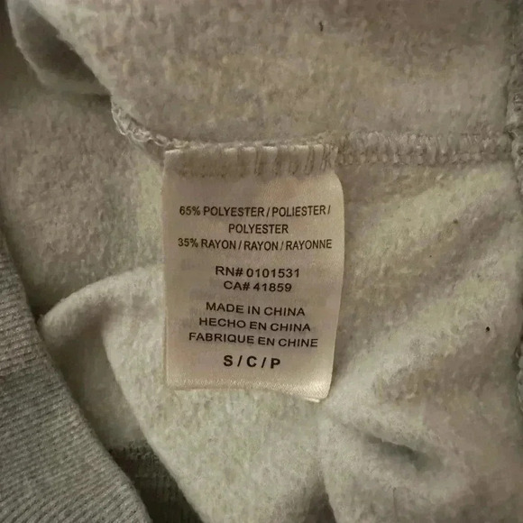 Grey Polaroid Crewneck Fleece Sweatshirt - Picture 5 of 5